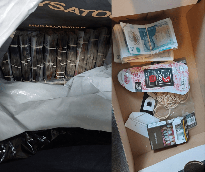 Evidence discovered at the three mens' homes