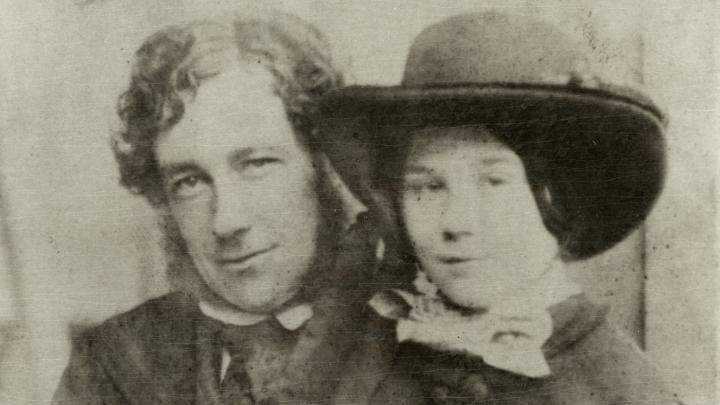 Amy Dillwyn with her father Lewis Weston Dillwyn