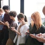 photo of people using smartphones