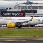 Vueling airline at Cardiff Airport
