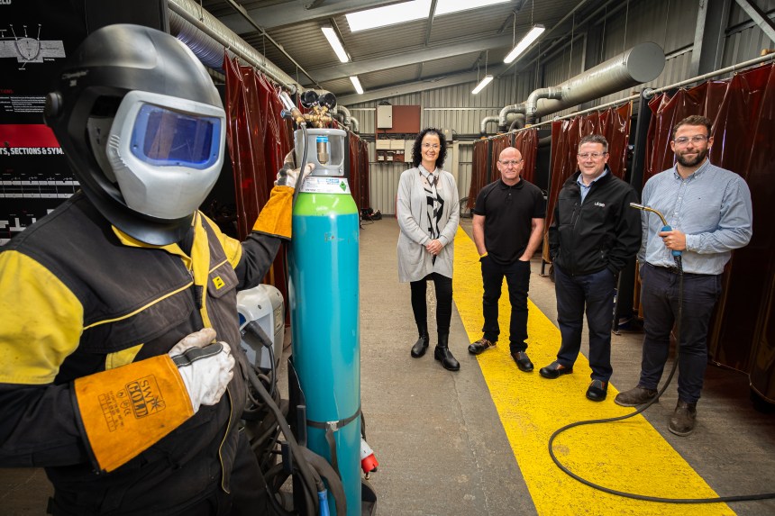 JES has launched a welding academy to retrain steelworkers with UKSE support