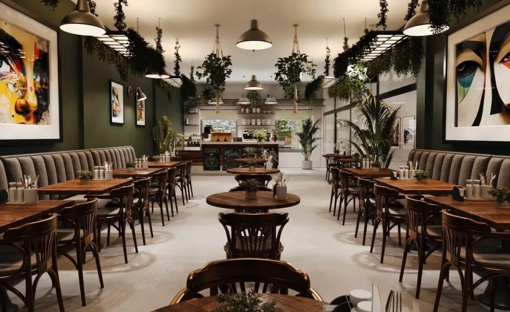 Artist's impression of what the new gallery's café would look like
(Image: iCreate)