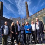 Swansea Council cabinet members at the Vivian and Musgrave Engine Houses.