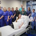 Fiona Creelie with the MS team and Jill Rowe Neurology Ambulatory Unit staff