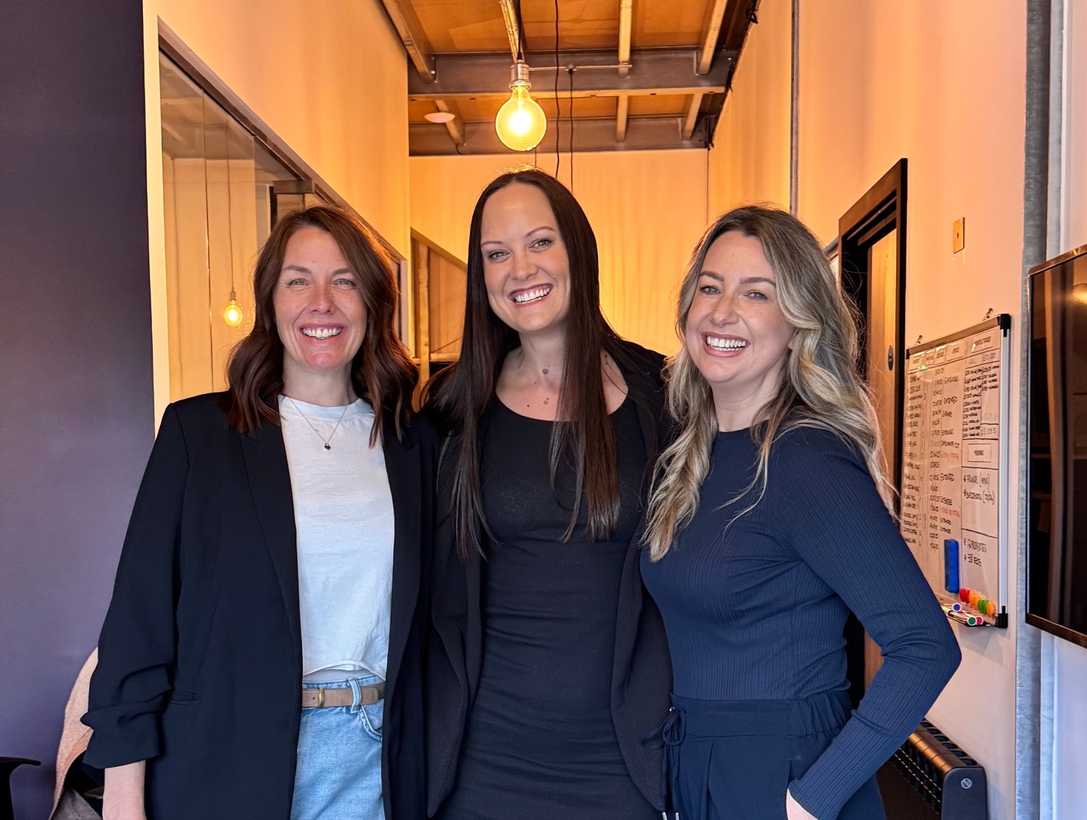 Lowri Kramcha, Operations Director - Wales, Claire Davies, Creative Director, Wales, Natalie Evans, CEO