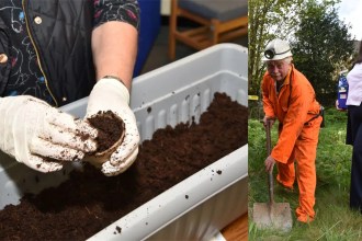 Breaking ground at Maesteg Community Garden