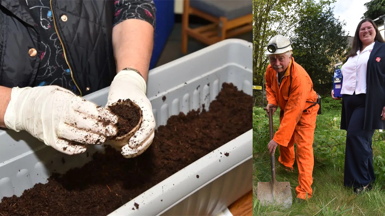 Breaking ground at Maesteg Community Garden