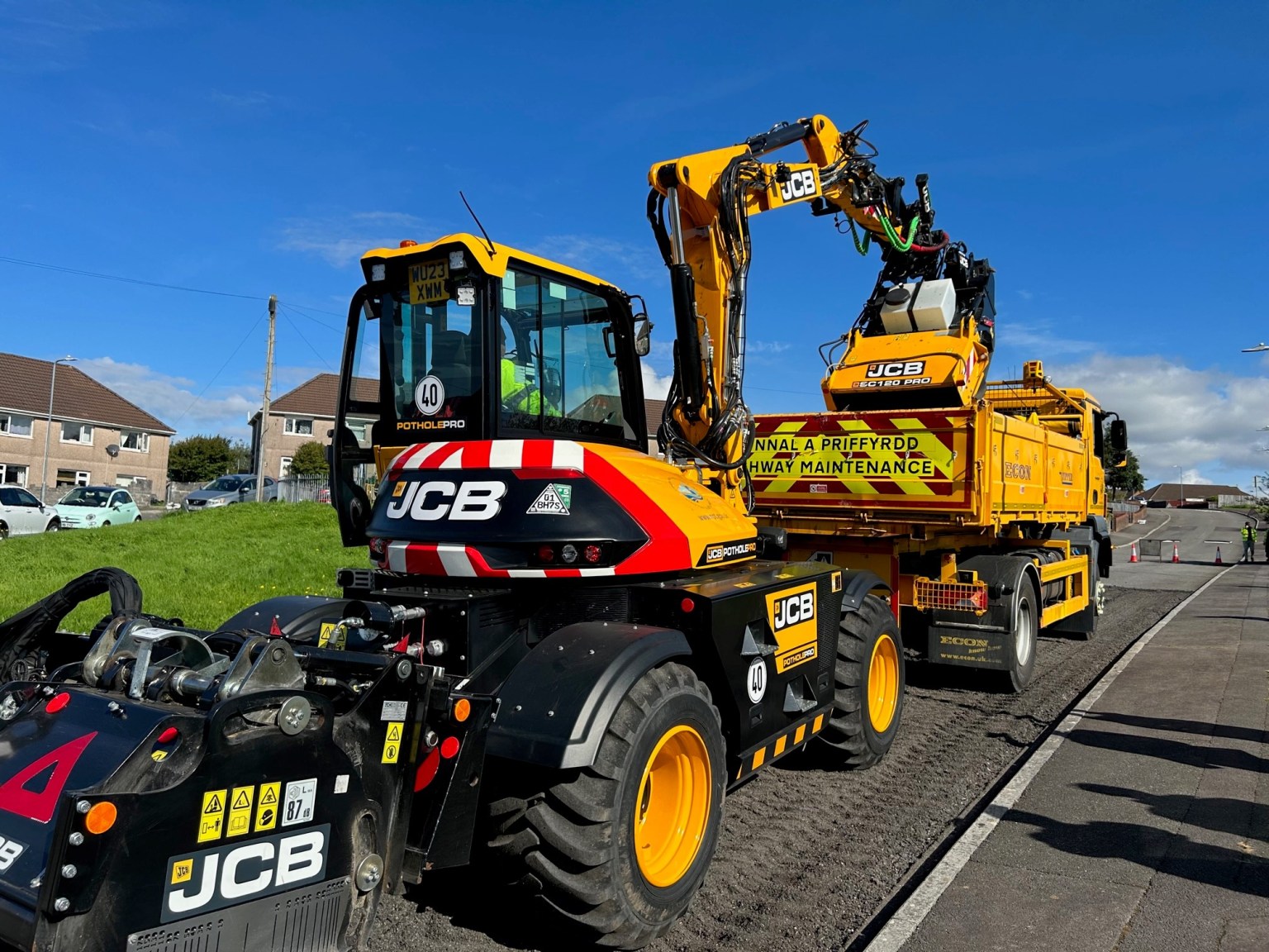 Neath Port talbot Roadworks vehicles