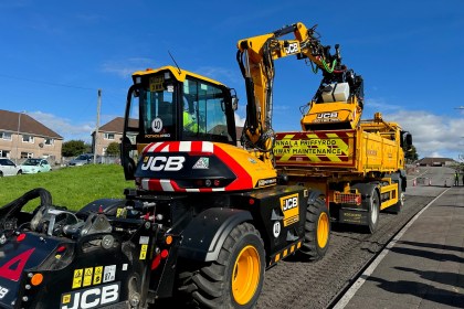 Neath Port talbot Roadworks vehicles