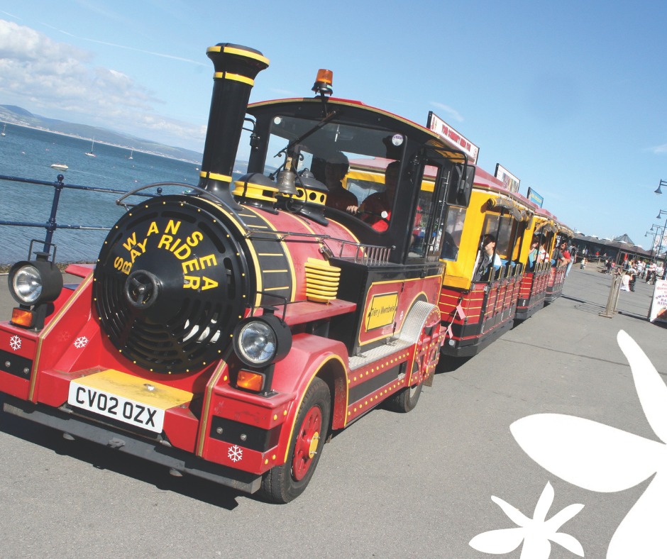 Swansea Bay Land Rider Train - photo by Enjoy Swansea