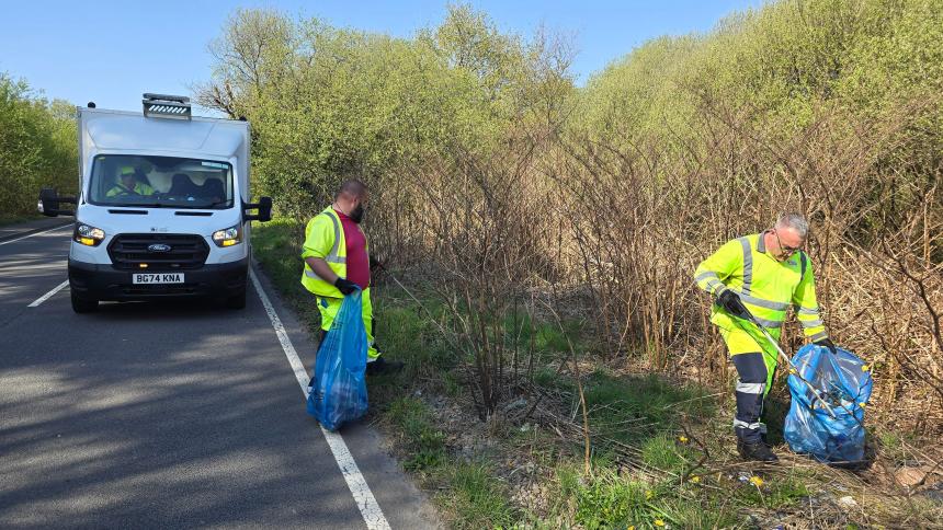 Swansea Council's new 'Long Roads Cleansing Team'