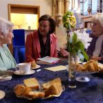 First Minister, Eluned Morgan meets Neath Port Talbot Blechley Park codebreakers, Kath Morris and Gwenfron Picken