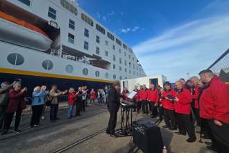 MV Hamburg cruise ship at Swansea