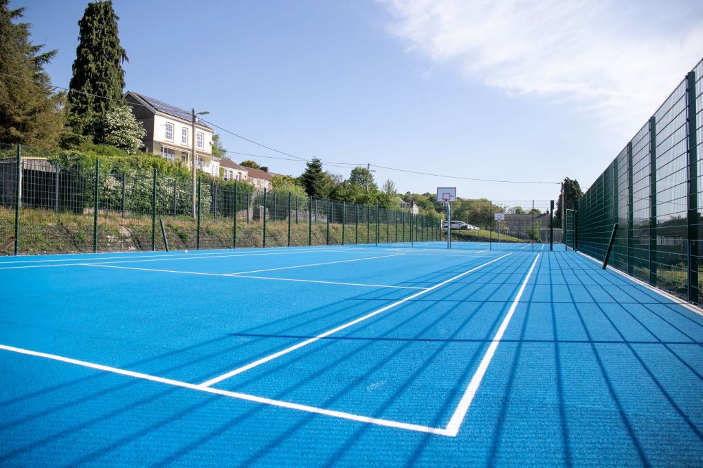 The tennis courts had a £130,000 makeover