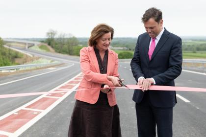 The upgraded A40 in Pembrokeshire has been officially opened