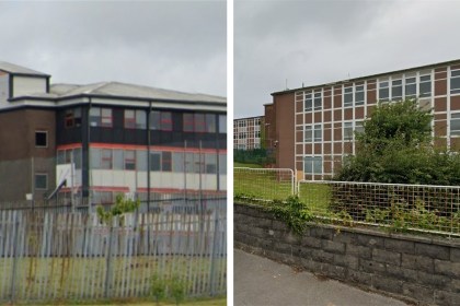 Bishop Vaughan school and the former Daniel James school