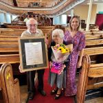David Gwyn and Pamela John, Enillwyr Tlws John a Ceridwen Hughes, Uwchaled 2025 Winners and Heledd Cynwal