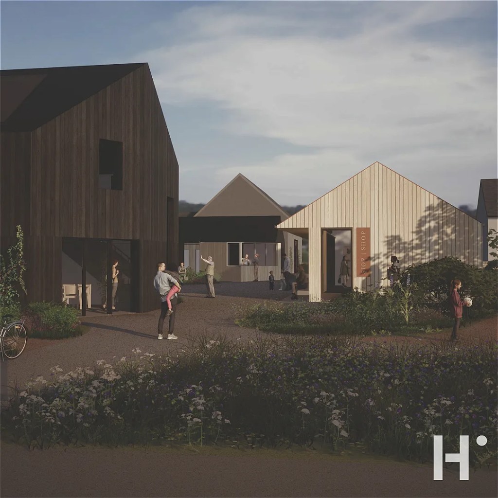 Artist's impression of the planned new entry from the carpark 