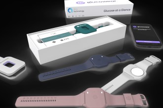 Glucowear is worn on the wrist and uses ultra-low power microwave signals to monitor glucose levels