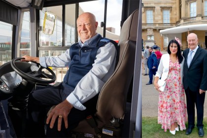 Kenny Beckers at Buckingham Palace