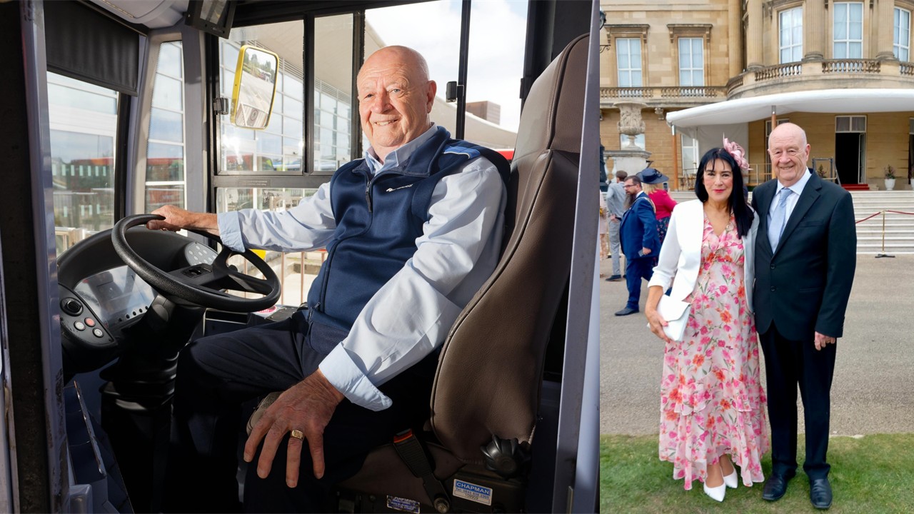 Kenny Beckers at Buckingham Palace