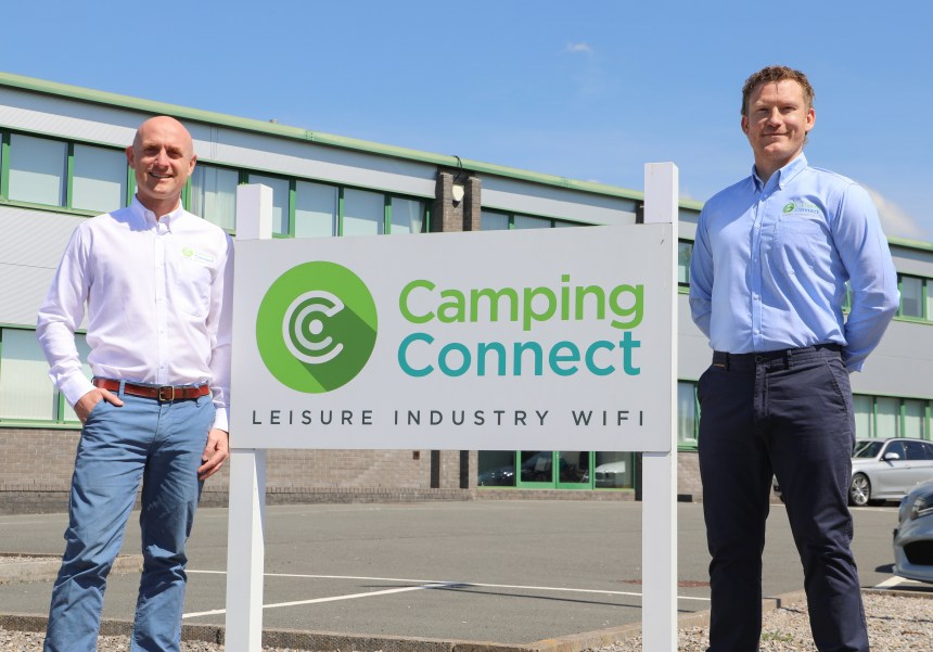 L-R Rhodri John and Ben Griffiths, Camping Connect