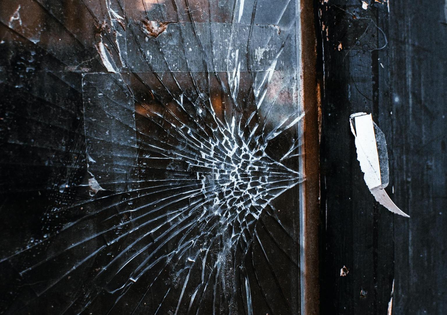 broken glass on wooden surface