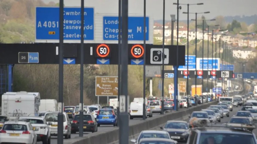 M4 congestion at Newport