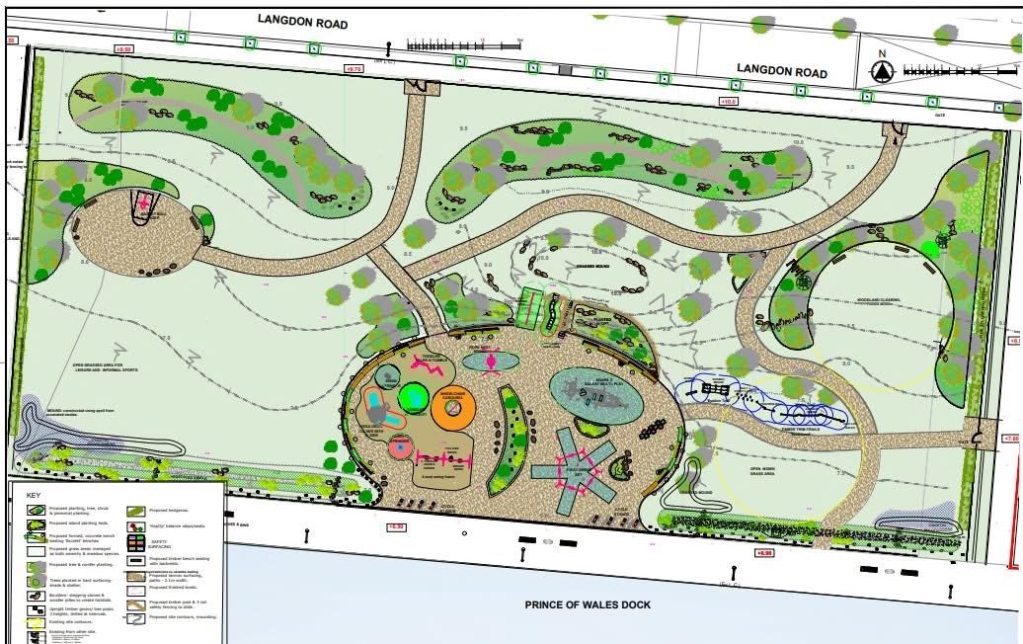 Plans for the new SA1 parks
