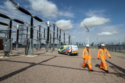 A National Grid 400kV substation