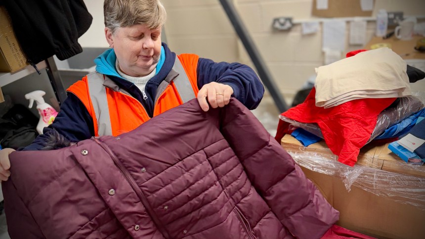 Alison sorts through brand new essential items