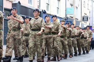 Army Cadets marching