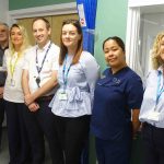 ward manager Kristine Labayo; head of renal technical services Andrew Cooper; renal service manager Bethan Davies; renal consultant Dr Tim Scale; project manager Lowri Evans; interim matron Debra Bull; interim associate service group director Adel Davies-Pugh.