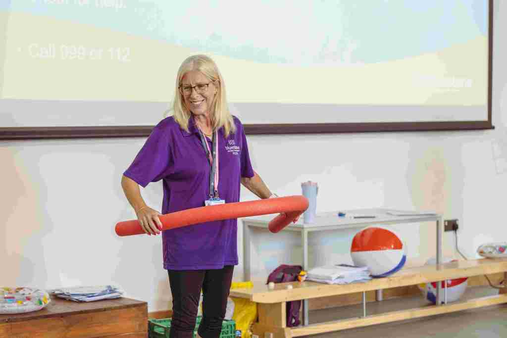 Ruth Watson, swimming teacher at Blue Lagoon