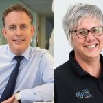 Professor Iain Whitaker and Karen Morgan