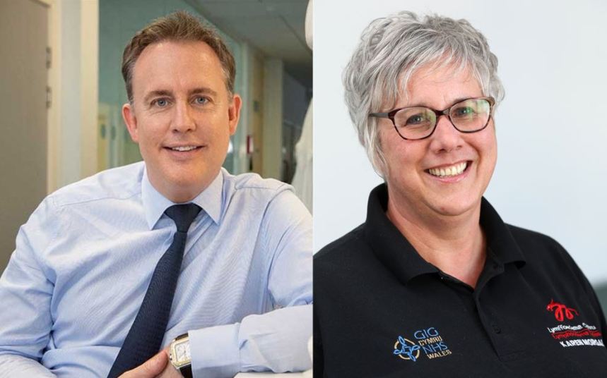 Professor Iain Whitaker and Karen Morgan