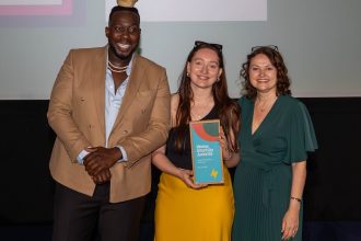 Hannah Worth, from Bowla wins Young Entrepreneur of the Year award
