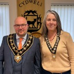 Cllr Carl Peters-Bond, Mayor of Kidwelly and Cllr Laura Jones Deputy Mayor