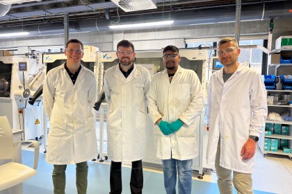 Professor Tadhg Kennedy (UL), Dr Ashley Willow (SU), Dr Mugilan Narayanasamy (UL), and Dr Marcin Orzech (SU).