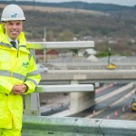 Ken Skates visiting A465 works