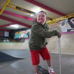 Ollie at Exist skatepark in Swansea