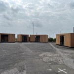 Shipping container retail units in Porthcawl