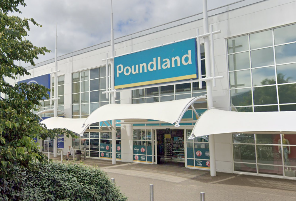 Poundland store in Swansea's Morfa Retail Park