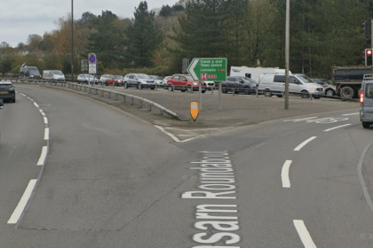 Pensarn Roundabout on A40 at Carmarthen
