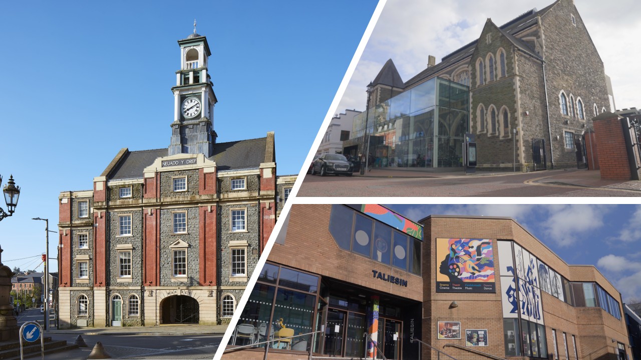 Taliesin Arts Centre, Gwyn Hall and Maesteg Town Hall