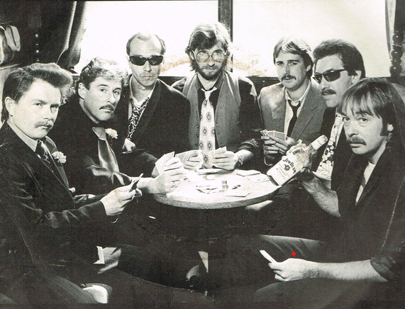 The Blues Bunch pictured on the cover of their1986 single Hot Bananas