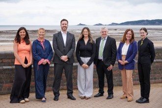 Amy Harvey Secret Hospitality Group, Nikki Neale Vice Principal, Paul Kift Vice Principal, Lucy Hole Secret Hospitality Group, Mark Clement Learning Area Manager, Cath Williams Dean of Faculty, Evelyn Howells Level 2 student in Professional Cookery and Hospitality