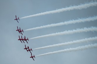 Red Arrows at Wales Airshow 2025 - Day 1