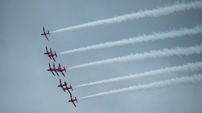 Red Arrows at Wales Airshow 2025 - Day 1