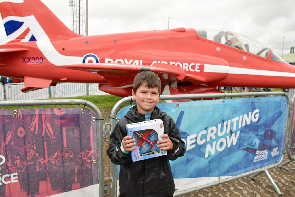 There were lots of have a go activities and info on the armed services displays at Wales Airshow.